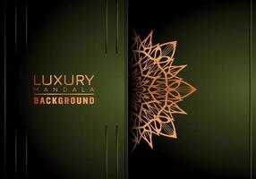 luxe mandala achtergrond sier, arabesk stijl met gouden arabesk patroon stijl. decoratief mandala ornament voor afdrukken, brochure, banier, omslag, poster, uitnodiging kaart vector