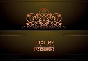 luxe mandala achtergrond sier, arabesk stijl met gouden arabesk patroon stijl. decoratief mandala ornament voor afdrukken, brochure, banier, omslag, poster, uitnodiging kaart vector