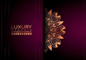 luxe mandala achtergrond sier, arabesk stijl met gouden arabesk patroon stijl. decoratief mandala ornament voor afdrukken, brochure, banier, omslag, poster, uitnodiging kaart vector