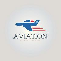 luchtvaart vlak nemen uit logo ontwerp sjabloon voor merk of bedrijf en andere vector