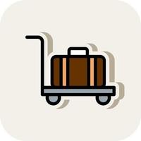 bagage kar vector icoon ontwerp