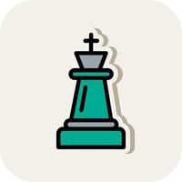 schaak koning vector icoon ontwerp