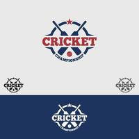 cricket logo vector ontwerpsjabloon