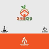 oranje-huis logo vector ontwerpsjabloon