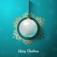 Decoratieve Kerstbal achtergrond vector
