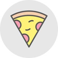 pizza plak vector icoon ontwerp