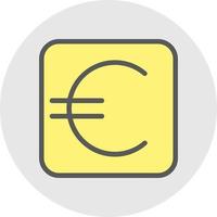 euro teken vector icoon ontwerp