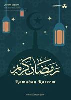 Ramadan kareem ontwerpen. Ramadan groet poster voor moslims. banier, achtergrond, behang, kaart. vector