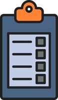 Klembord vector pictogram