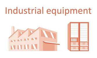 industrieel fabriek vector illustratie