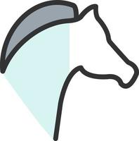 paard hoofd vector icoon ontwerp