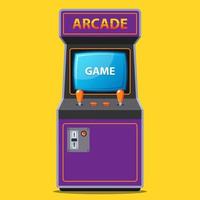 arcade gokautomaat in de jaren 80 retro-stijl. platte vectorillustratie.