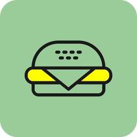 Hamburger vector icoon ontwerp