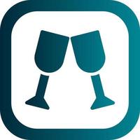 glas proost vector icoon ontwerp