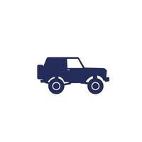 off-road auto, 4wd suv icon.eps vector