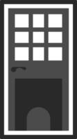 deur, icoon in modieus vlak stijl geïsoleerd Aan wit achtergrond. deur symbool voor uw web plaats ontwerp, logo, app, ui. vector illustratie, eps10. - vector Aan wit achtergrond
