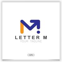 brief m mail logo premie elegant sjabloon vector eps 10