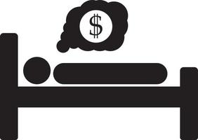 bedrijf Mens, zakenman, icoon. munt met dollar teken gemakkelijk icoon Aan wit achtergrond. vector illustratie. - vector Aan wit achtergrond