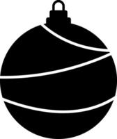 Kerstmis bal icoon. vector icoon