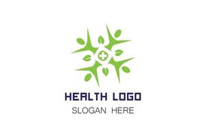 medisch Gezondheid zorg modern minimalistische logo. medisch kliniek logo ontwerp sjabloon. ziekenhuis, diagnostisch logo vector