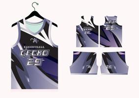 reeks patroon afdrukken basketbal uniform Jersey vector