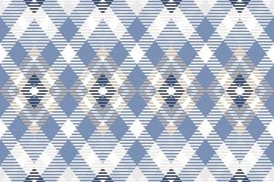Schotse ruit patroon ontwerp textiel is gemaakt met afwisselend bands van gekleurd pre geverfd draden geweven net zo beide kromtrekken en inslag Bij Rechtsaf hoeken naar elk ander. vector