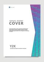 abstract vector omslag, met glanzend gekleurde helling patroon. geschikt voor jaar- rapport, catalogus, sjabloon, en publicatie.