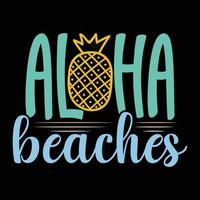aloha stranden zonneschijn zonsopkomst zonsondergang zomer vakantie vector