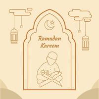 ontwerp ramadan kareem vector