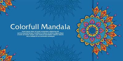 mandala achtergrond, gelukkig diwali vector illustratie feestelijk diwali en deepawali kaart de Indisch festival van lichten Aan kleur achtergrond