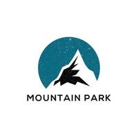 rustiek berg park logo ontwerpen vector