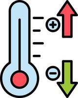 temperatuur controle vector icoon