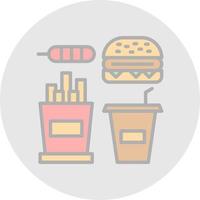 Fast food vector icoon ontwerp