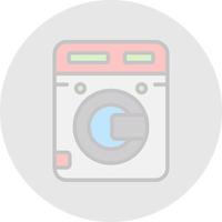 het wassen machine vector icoon ontwerp