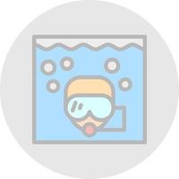 snorkelen vector icoon ontwerp