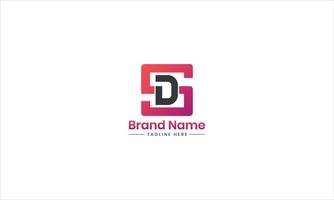 modern sd brief logo ontwerp. ds creatief initialen brief logo concept. sd brief ontwerp. pro vector