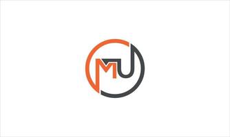 mu logo, brief mu, mu brief logo ontwerp vector met helling kleuren. mu brief logo ontwerp. eerste brieven um logo icoon. abstract brief um logotype logo ontwerp sjabloon. um logo pro vector