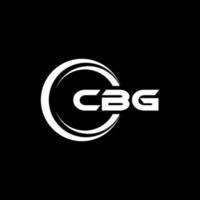 cbg brief logo ontwerp in illustratie. vector logo, schoonschrift ontwerpen voor logo, poster, uitnodiging, enz.