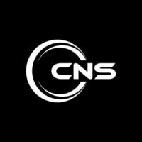 cns brief logo ontwerp in illustratie. vector logo, schoonschrift ontwerpen voor logo, poster, uitnodiging, enz.