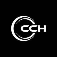 cch brief logo ontwerp in illustratie. vector logo, schoonschrift ontwerpen voor logo, poster, uitnodiging, enz.
