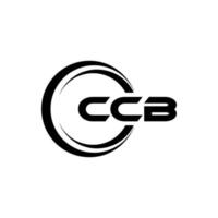 ccb brief logo ontwerp in illustratie. vector logo, schoonschrift ontwerpen voor logo, poster, uitnodiging, enz.