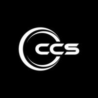 ccs brief logo ontwerp in illustratie. vector logo, schoonschrift ontwerpen voor logo, poster, uitnodiging, enz.