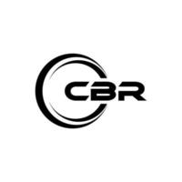 cbr brief logo ontwerp in illustratie. vector logo, schoonschrift ontwerpen voor logo, poster, uitnodiging, enz.