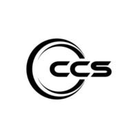 ccs brief logo ontwerp in illustratie. vector logo, schoonschrift ontwerpen voor logo, poster, uitnodiging, enz.