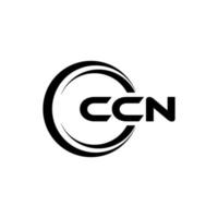 ccn brief logo ontwerp in illustratie. vector logo, schoonschrift ontwerpen voor logo, poster, uitnodiging, enz.