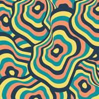 platte abstracte psychedelische groovy achtergrond. vector