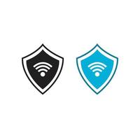 signaal bewaker logo icoon illustratie kleurrijk en schets vector