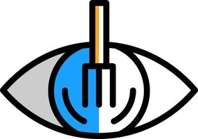 oog lepel vector icoon ontwerp