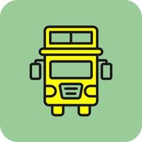 dubbele decker bus vector icoon ontwerp