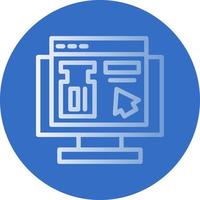 online ticket reservering vector icoon ontwerp